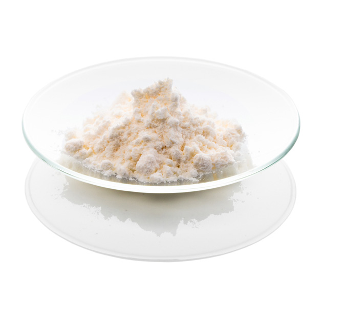 Crystalline cannabinoid powder in a laboratory dish